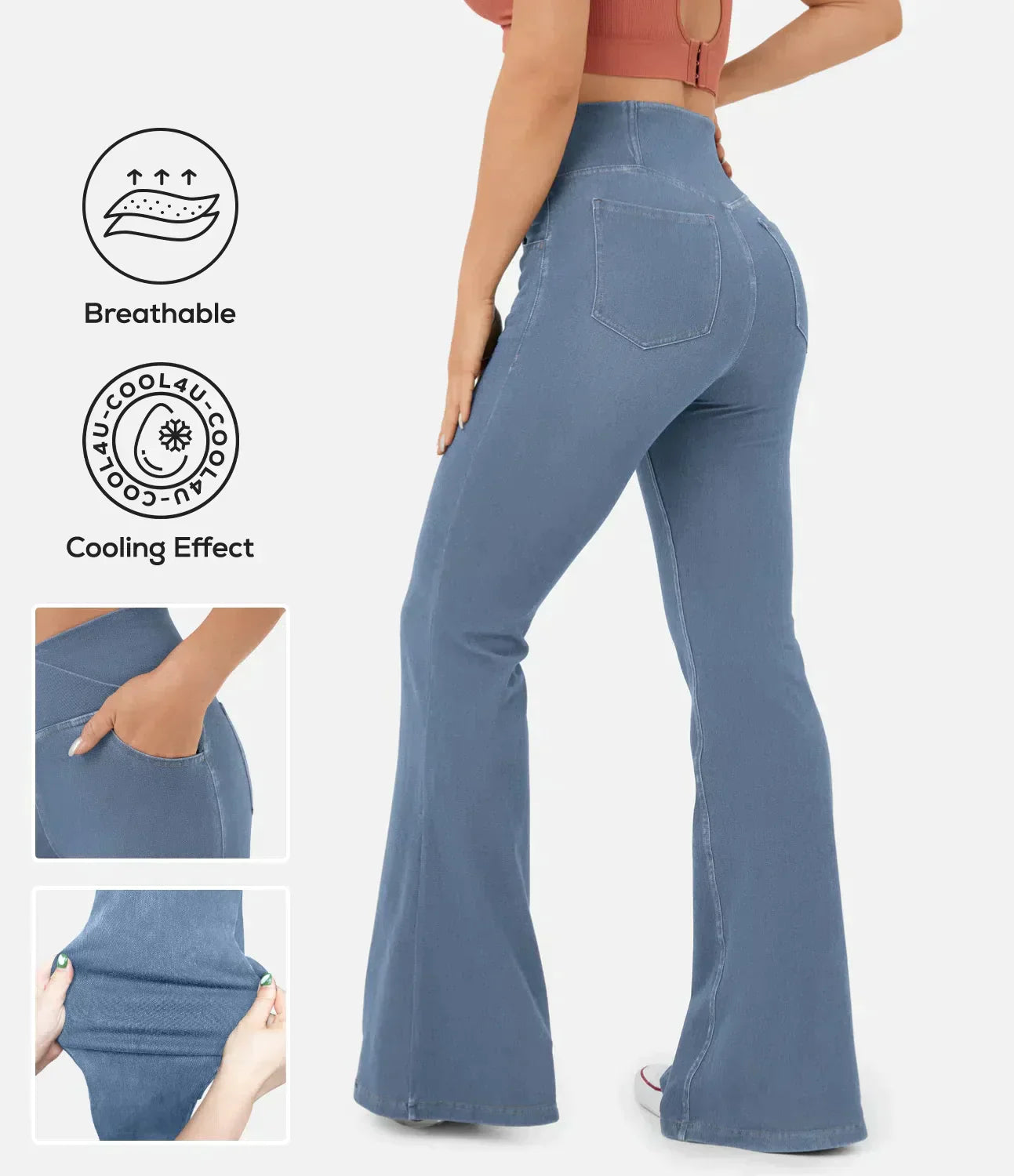 Lisa™ | RetroFlare Stretch-Denim-Jeans